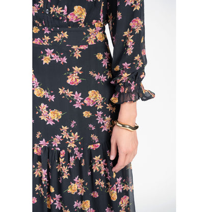 Zoe Maxi Dancing Pink & Yellow Flowers Adina LV