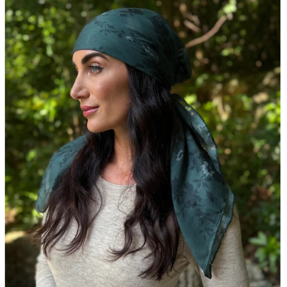 Emerald Bloom Headscarf SB