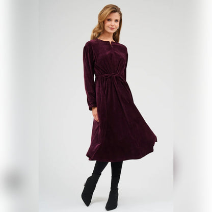 Velvet Lia Dress Bordeaux DF - The Mimi Boutique
