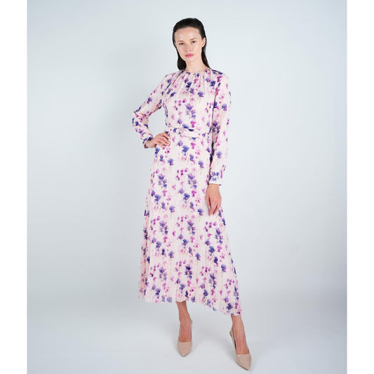Pink Meadow Belted Dress - The Mimi Boutique