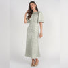 Marlo Dress Mint Jacquard Adina LV - The Mimi Boutique