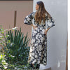 Clary Dress Black White Floral