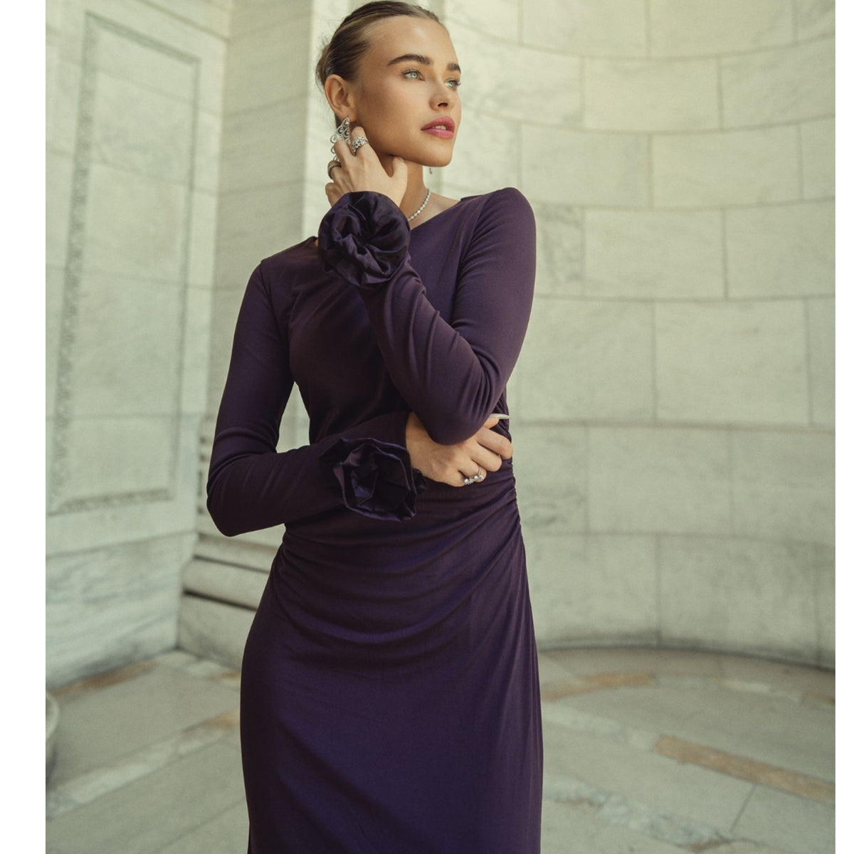 Faye Maxi Deep Plum Adina LV