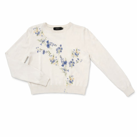 Purple Floral Sweater Lilac Teen