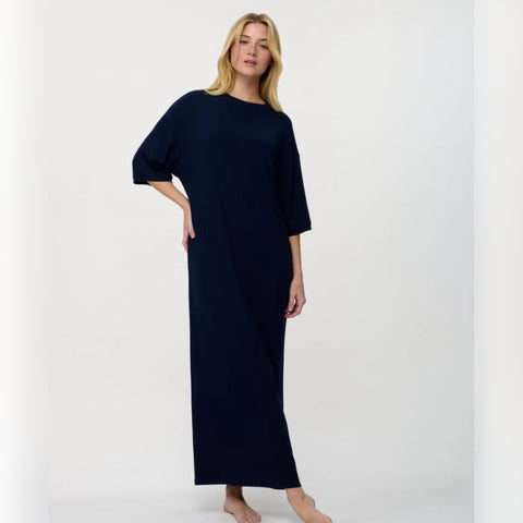 Ally Dress Navy By Tess
