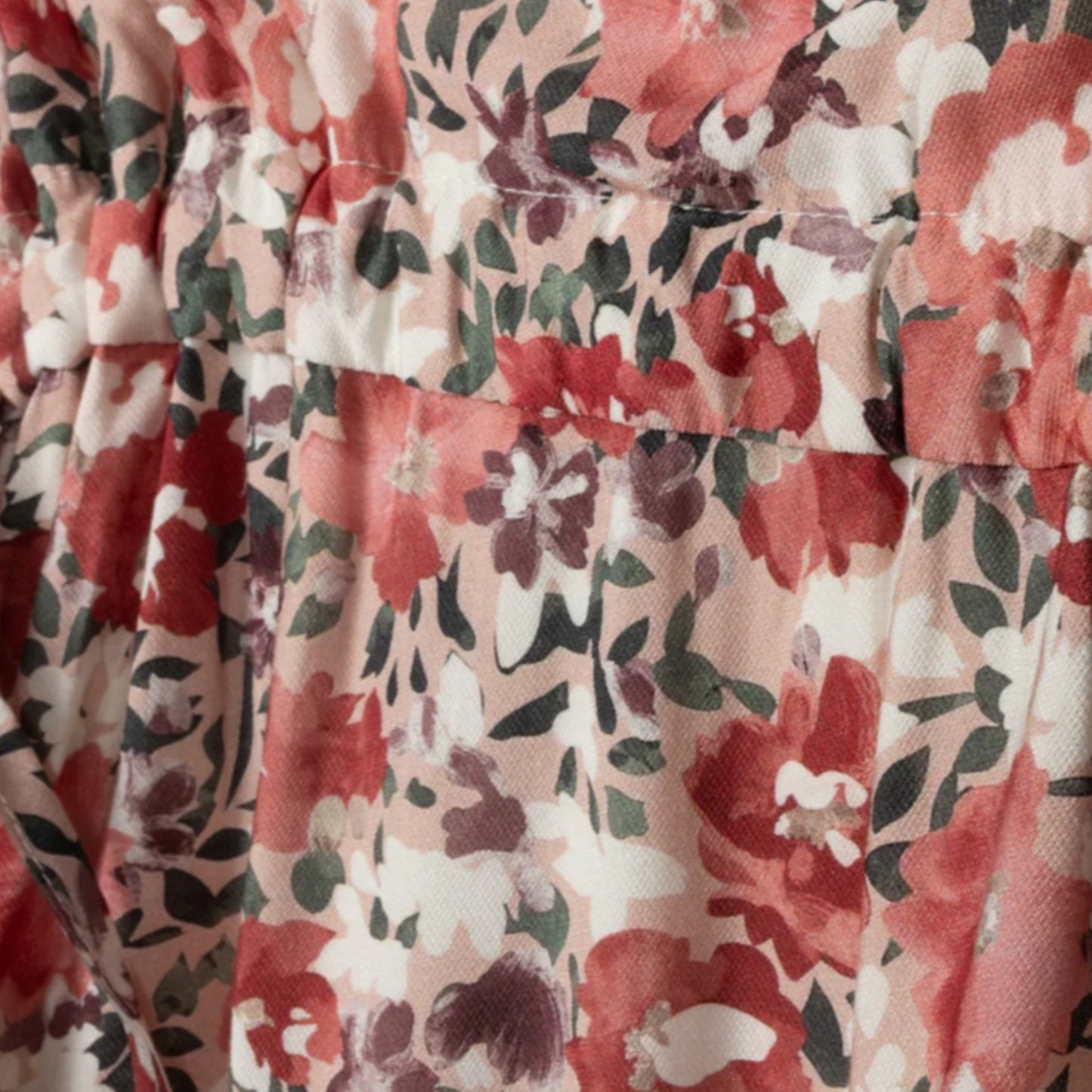 Printed Bottom Pleated Dress Teen