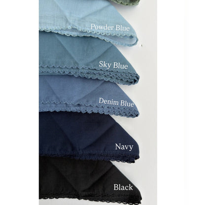 Pico Stitch Solid Square Headscarf SB