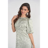 Marlo Dress Mint Jacquard Adina LV - The Mimi Boutique