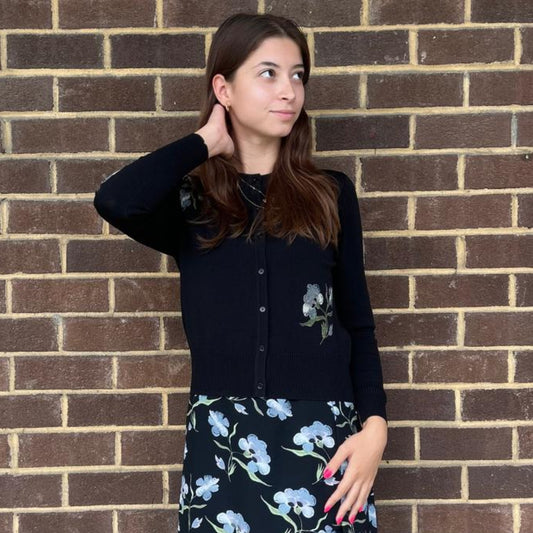 Floral Embroidered Cardigan