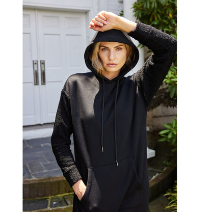 Molly Hoodie Dress Black