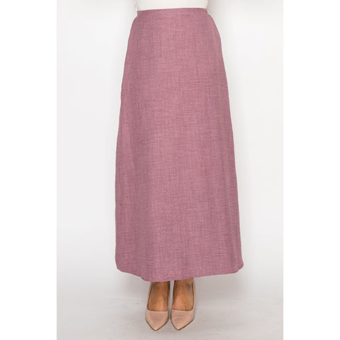 Mauve Cotton Aline Skirt