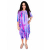 Georgiana Dress Pink Blue Tie Dye