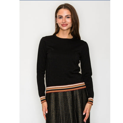 Shimmer Stripe Sweater Set
