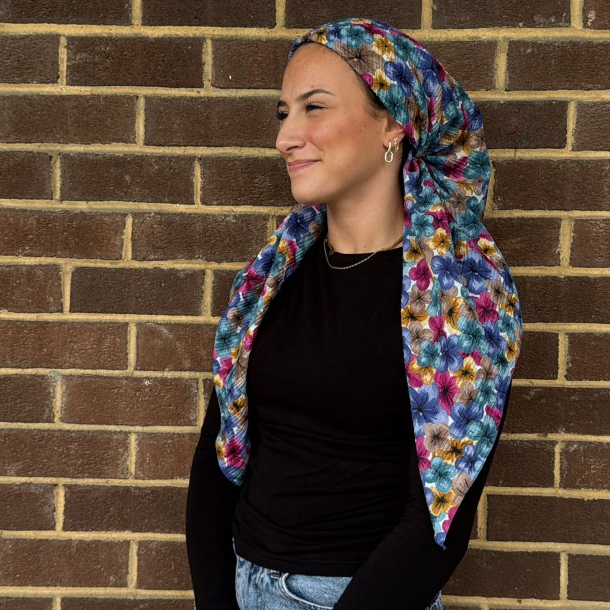 Flower Crinkle Headscarves SG