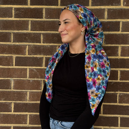 Flower Crinkle Headscarves SG