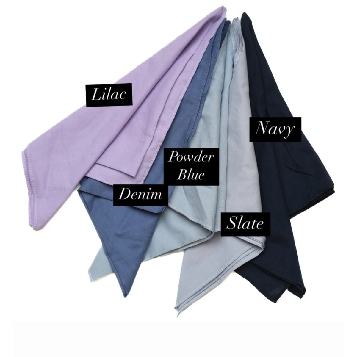 Cotton Solid Bandanas Nicsessories