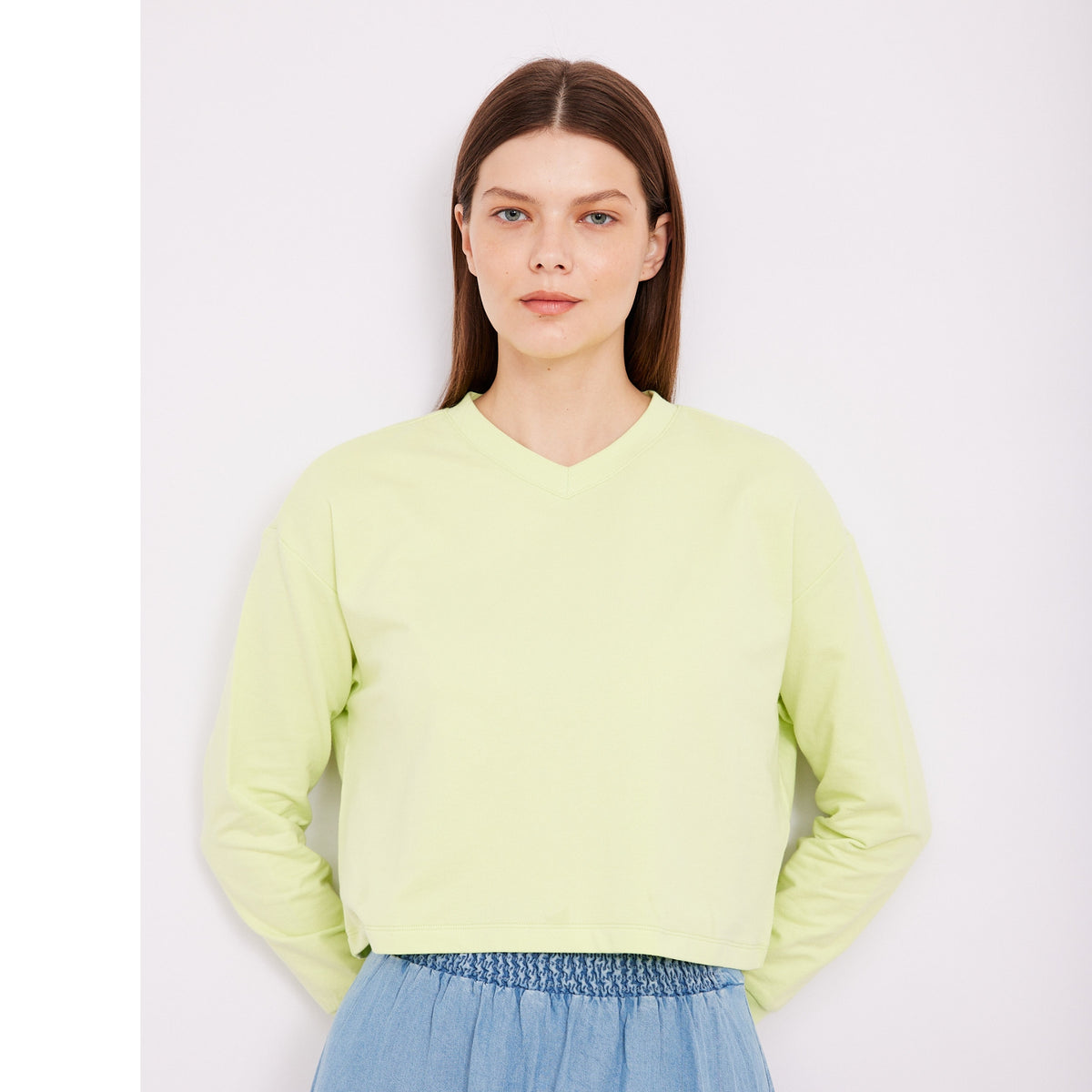 Highlighter Cropped Sweatshirt OC