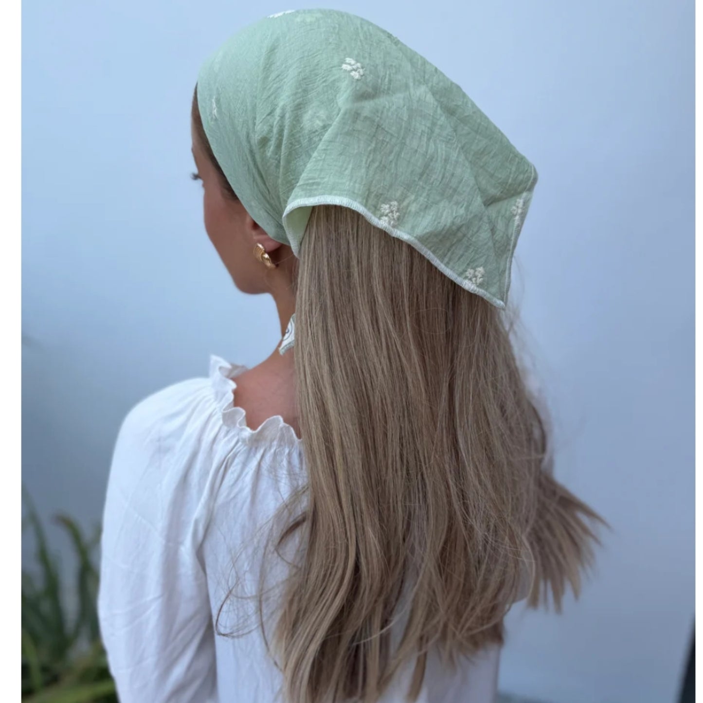 Floral Embroidery Bandana SB
