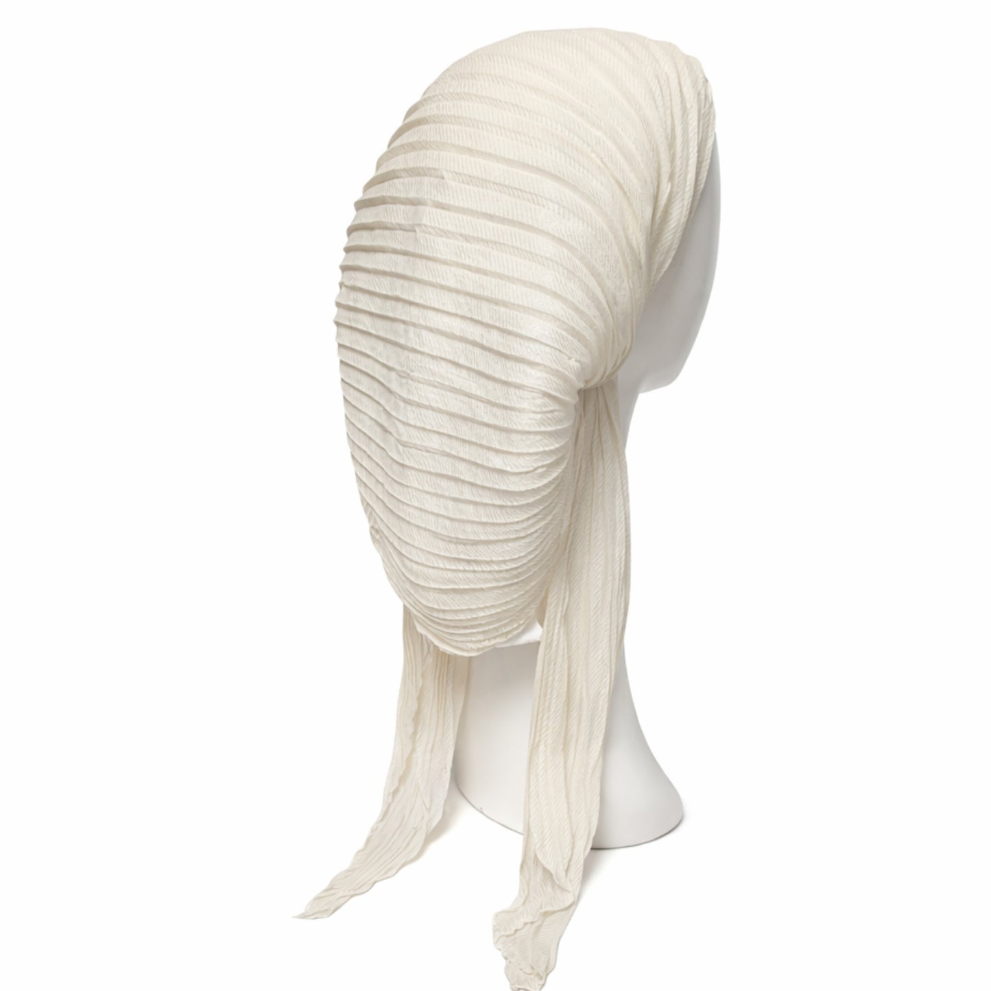 Metallic Pleated Pre-Tied Tichels SG