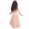 Pinky Peach Eyelet Dress Lilac Teen