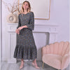 Adrianna Black Butterfly Dress