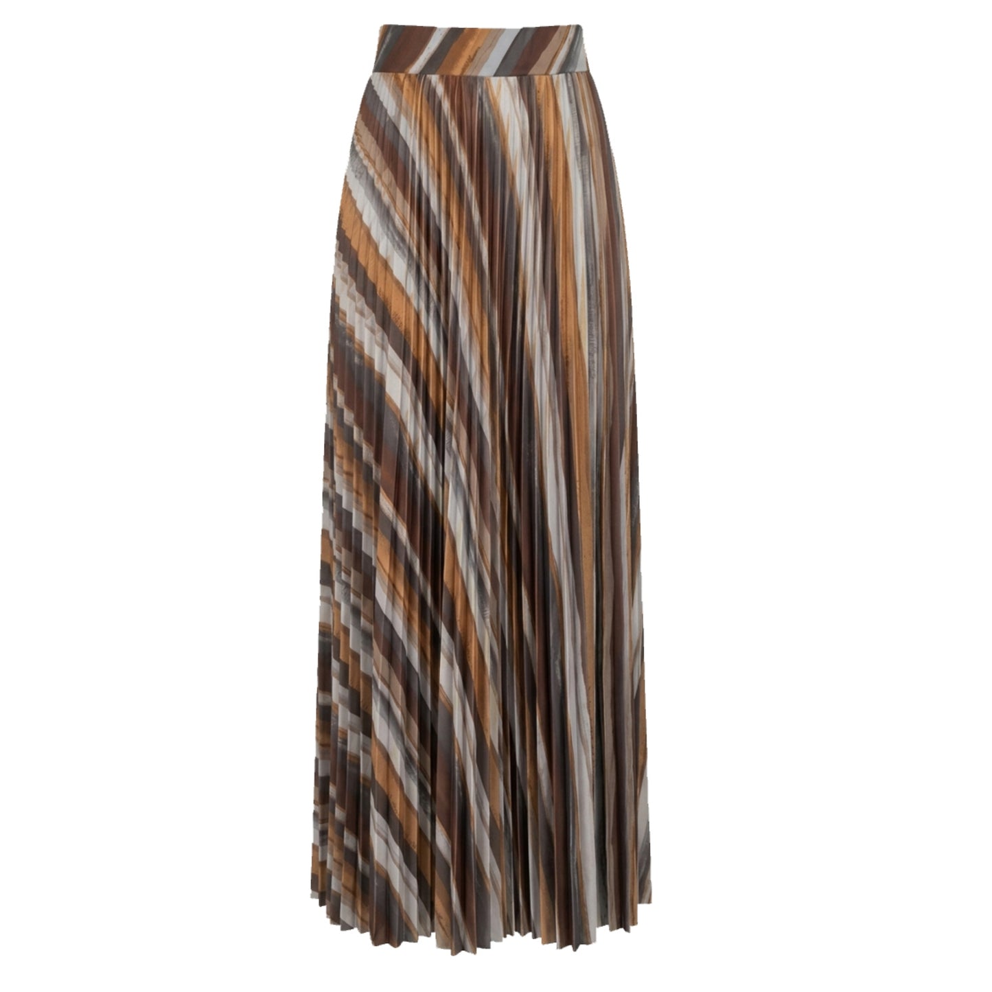 Marble Streak Pleated Satin Skirt OC
