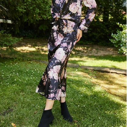 Cosmo Skirt Black Floral