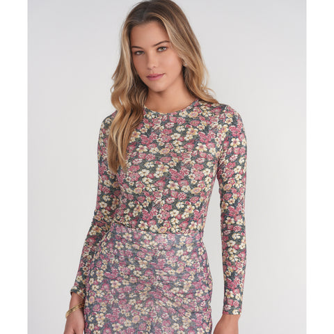 Printed Tee Pink Garden