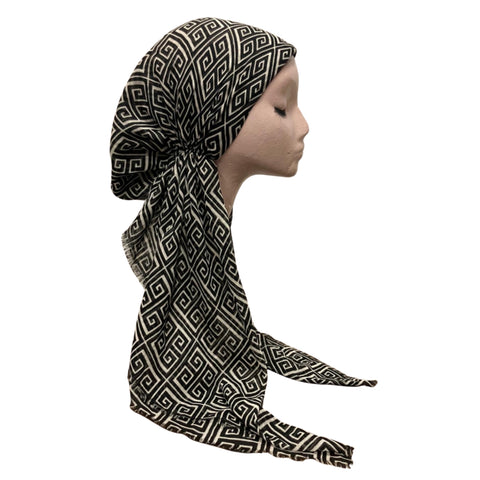 Half Square Print Headscarf Dacee