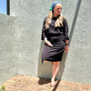 Not-A-Wrap Dress Black Align
