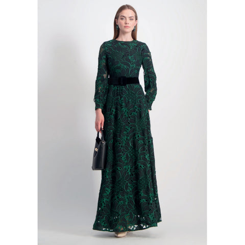 Guipore Green Lace Dress Touch