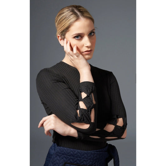Braided Sleeve Tshirt