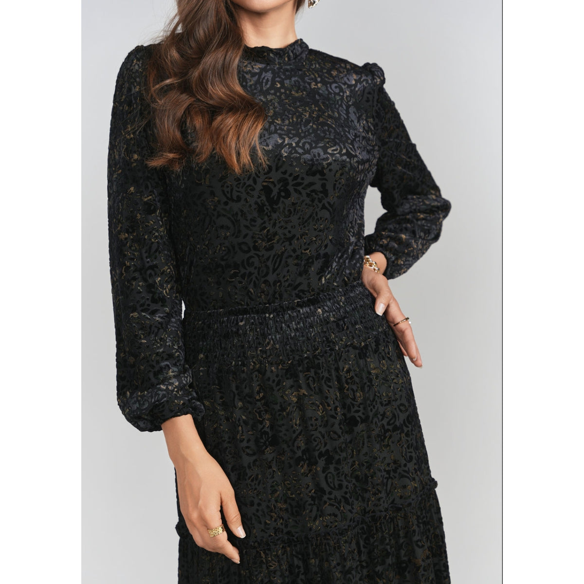 Shira Burnout Velvet Maxi Set Sold Separately
