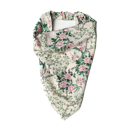 Blush Chinoiserie Pre-tied Bandana Nicsessories