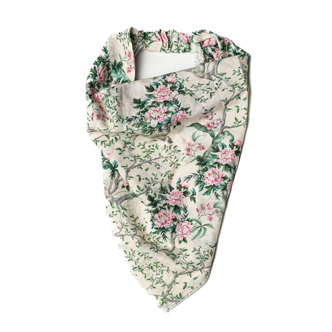 Blush Chinoiserie Pre-tied Bandana Nicsessories