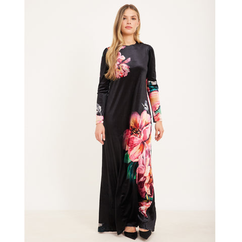 Floral Velvet Dress