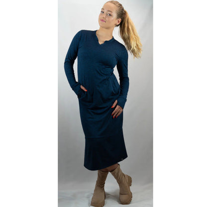 Denim EverReady Maxi Dress Mesh Transcendent