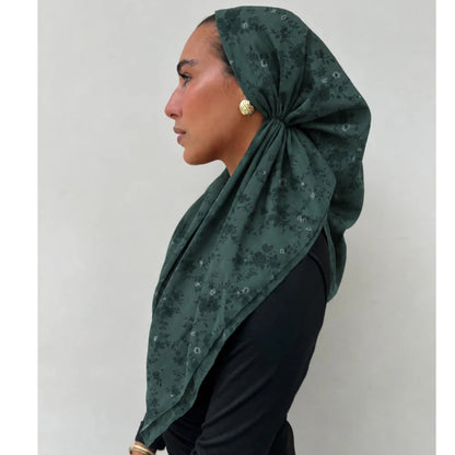 Emerald Bloom Headscarf SB