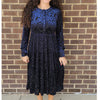 Velvet Floral Dress Lilac Teen