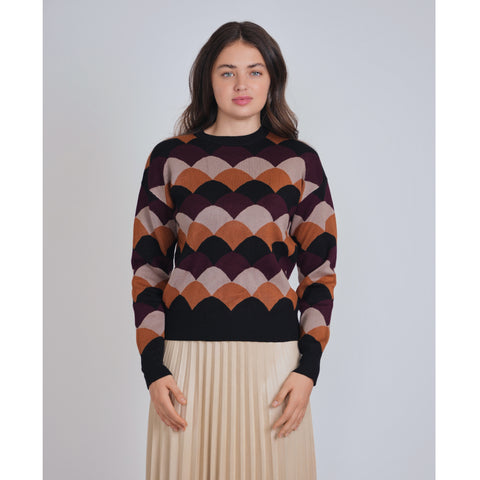 Half Circle Detail Yal Sweater