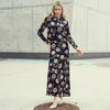 Ivy Set Velvet Black Floral