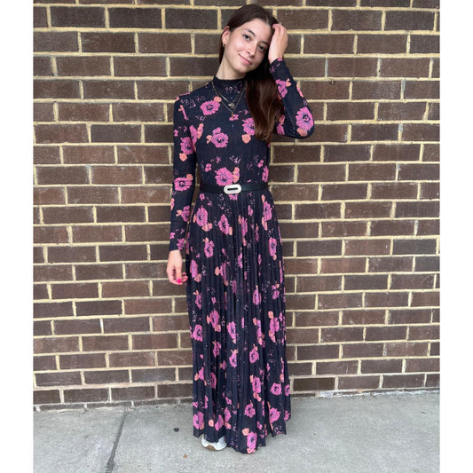 Yael Floral Print Mesh Dress
