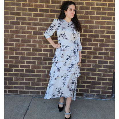 Mock Wrap Elegant Dress