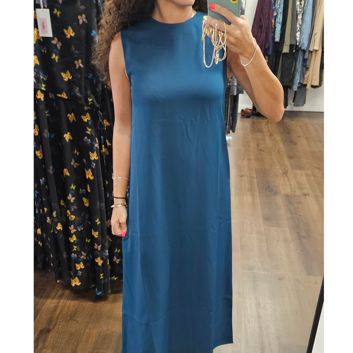 Teal Slip Dress Lilac Teen