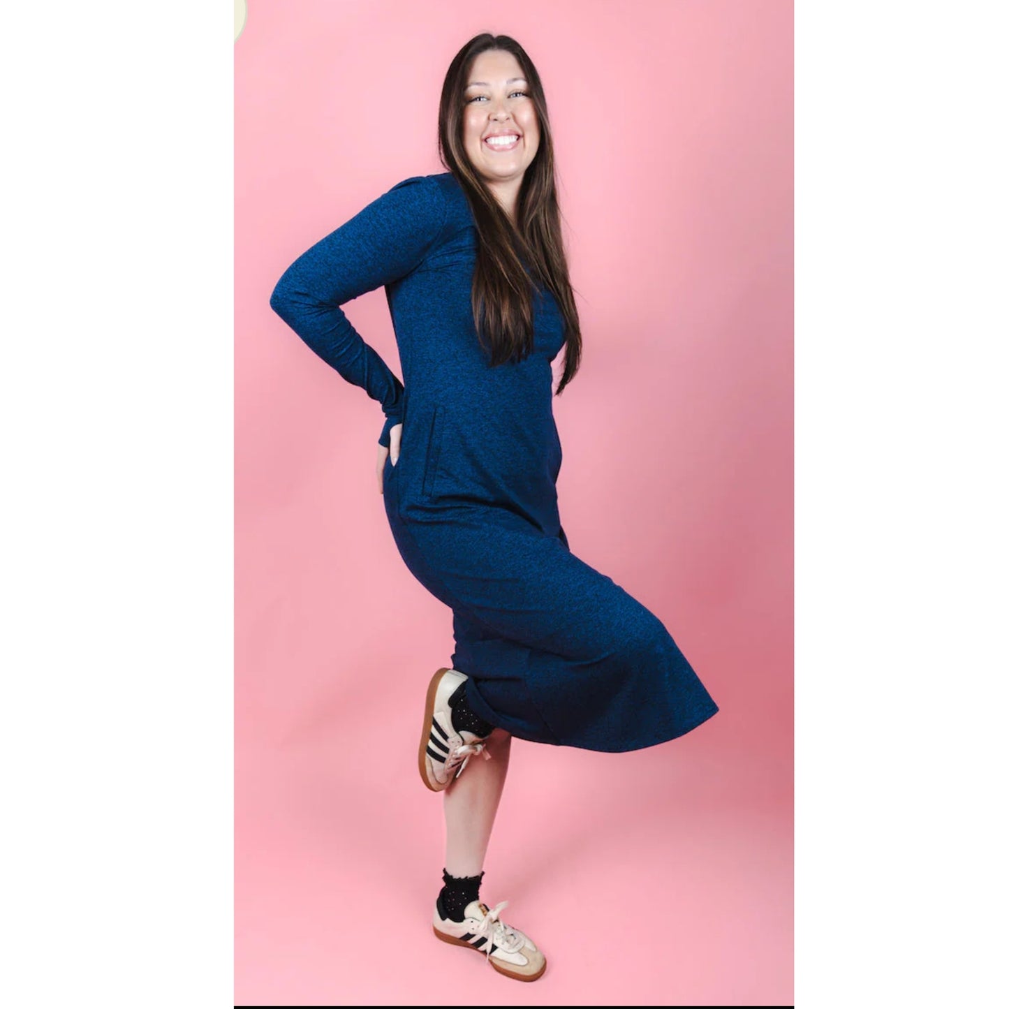 Denim EverReady Maxi Dress Mesh Transcendent