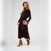 Velvet Midi Skirt Hazelnut DF