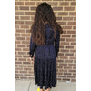 Velvet Floral Dress Lilac Teen