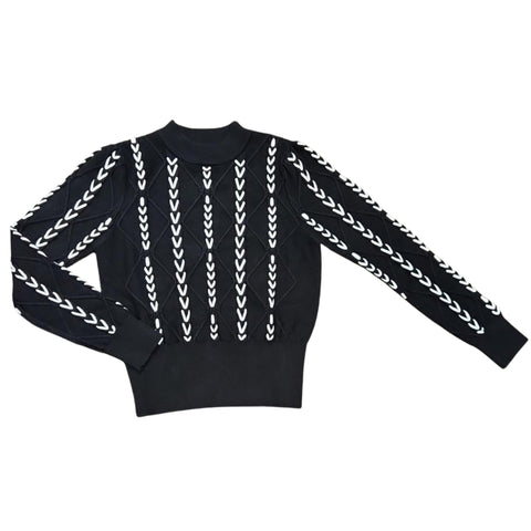 Lace Up Sweater