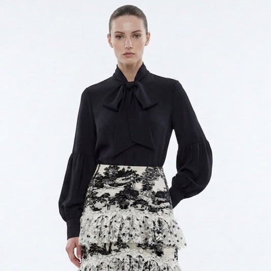 Casey Black Blouse Nina