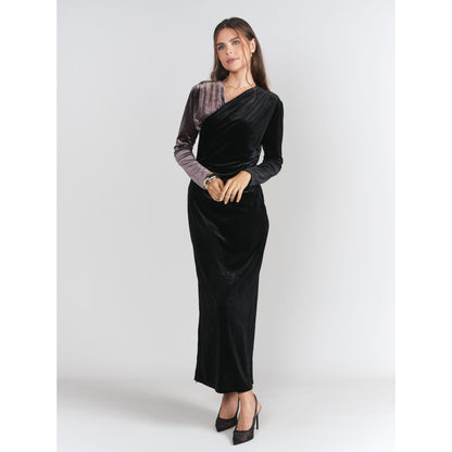 Amelia Midi Velvet Dress Adina LV